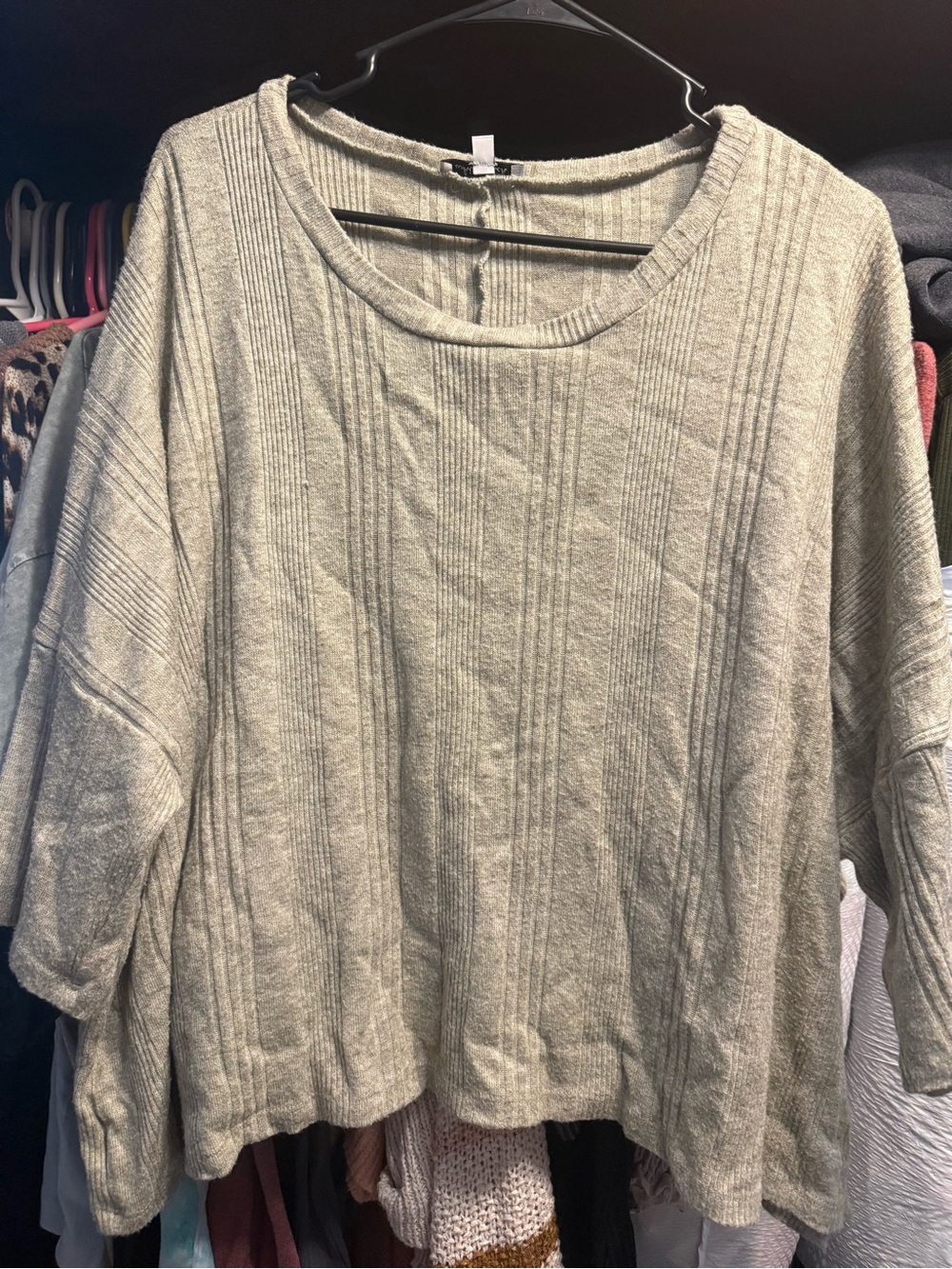 White birch oversized crop